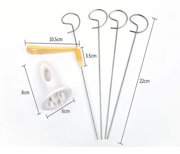 4 Pcs Potato Spiral Cutter - Springkart 