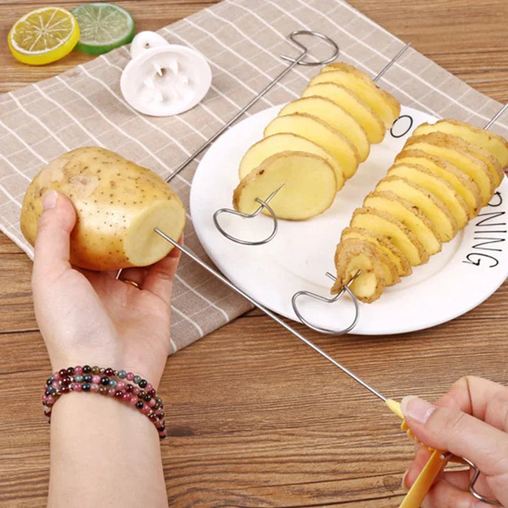 4 Pcs Potato Spiral Cutter - Springkart 