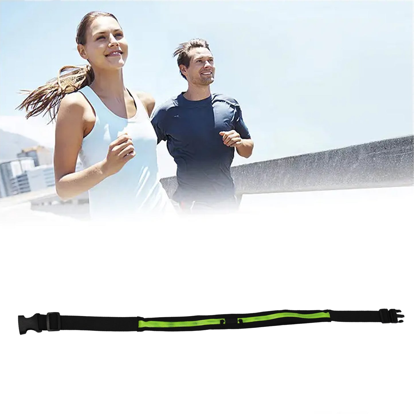6202 Running Hiking Jogging Walking Reflective Waterproof Waist Bag Compatible Belt Bag - Springkart 