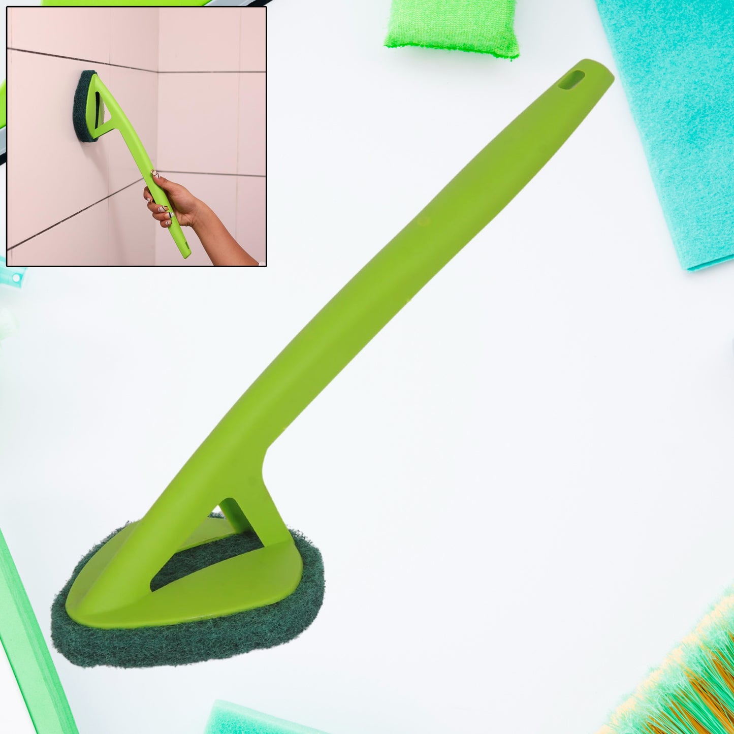 Scrubber Hockey With Long Handle (1 Pc) - Springkart 