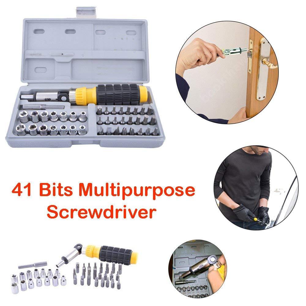 0423 Socket And Screwdriver Tool Kit Accessories (41 Pcs)