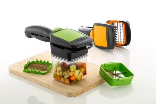 Premium Vegetable Dicer Multi Chopper Set 5 in 1 Cutting Blades - Springkart 
