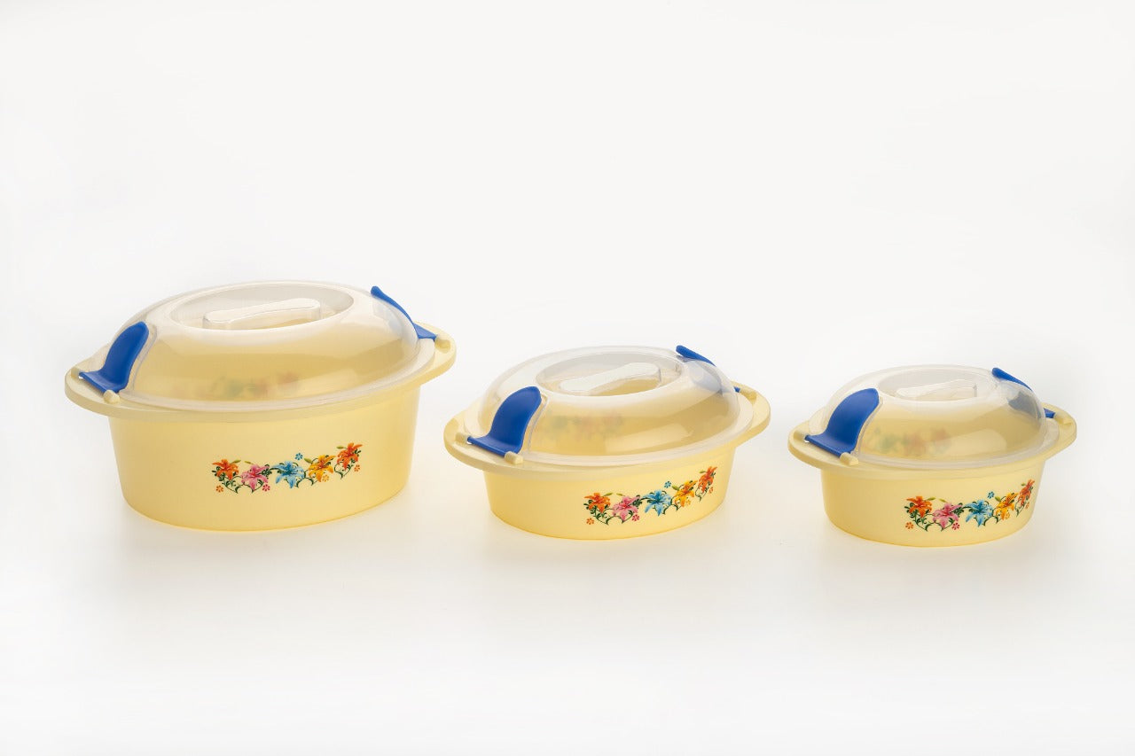 Hot N Fresh Insulated Plastic Casserole Gift Set (3 Pieces) - Springkart 
