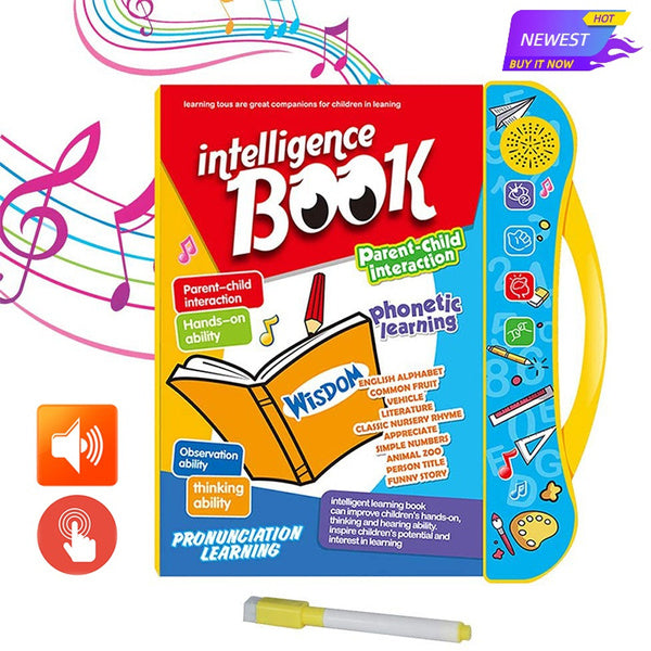 Musical Learning Study Book with Numbers, Letters - Springkart 