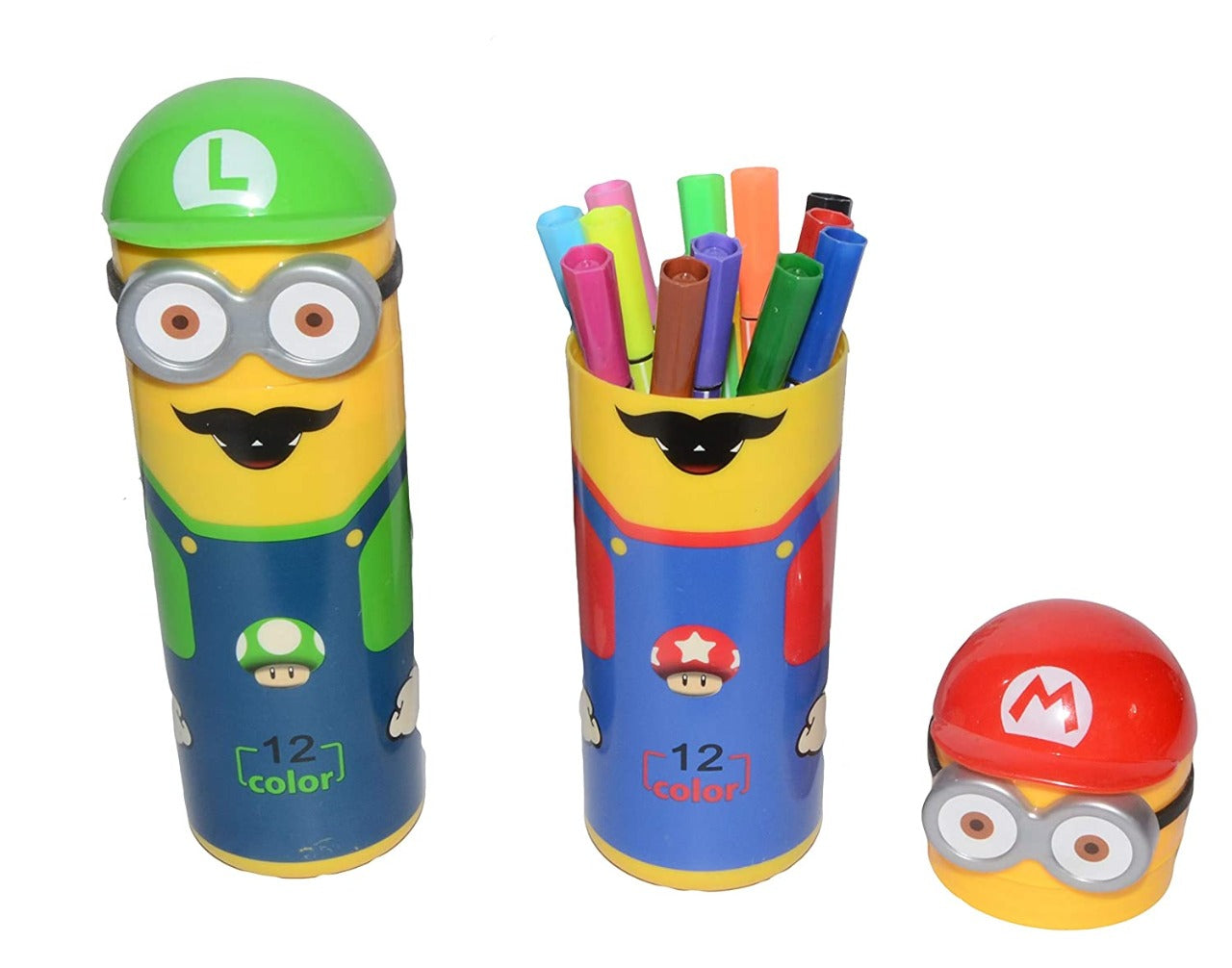 Minions Sketch Pen Set with Attractive Designed Case (Pack of 12) - Springkart 