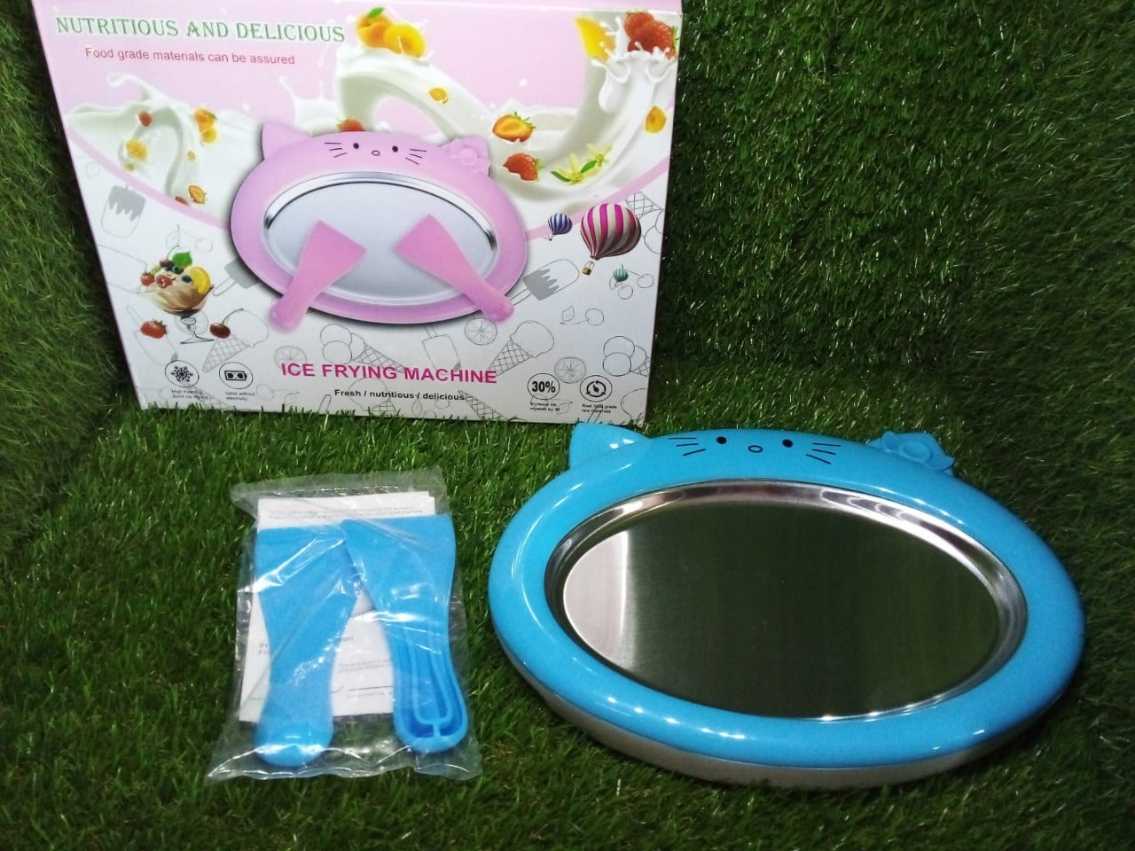 Ice-Frying Machine, Mini Ice Machine for Summer with Cartoon design Home Fried Ice Cream Machine - Springkart 