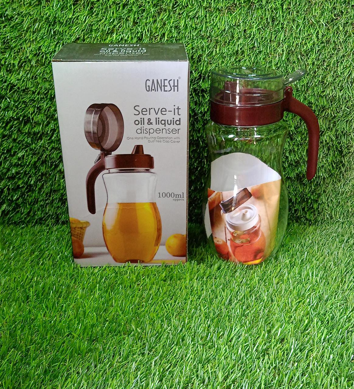 Oil Dispenser Stainless Steel with small nozzle 1000ml - Springkart 