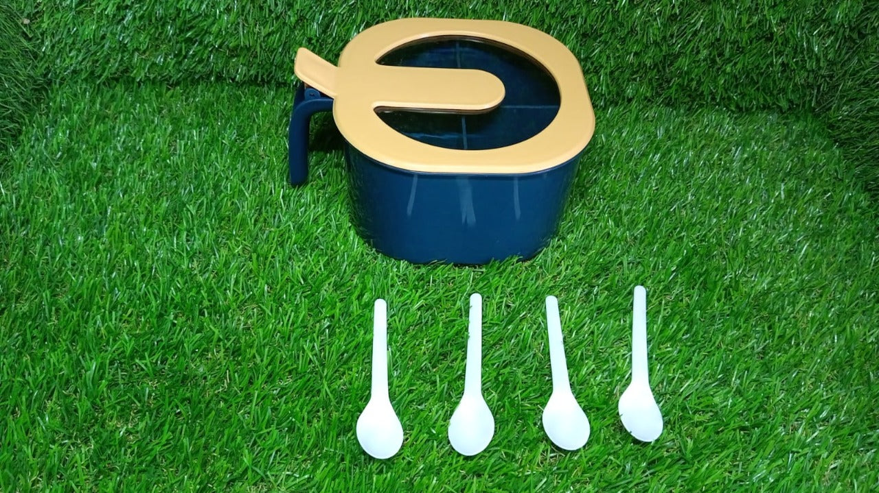 Four Grid Spice Storage Seasoning Box - Springkart 