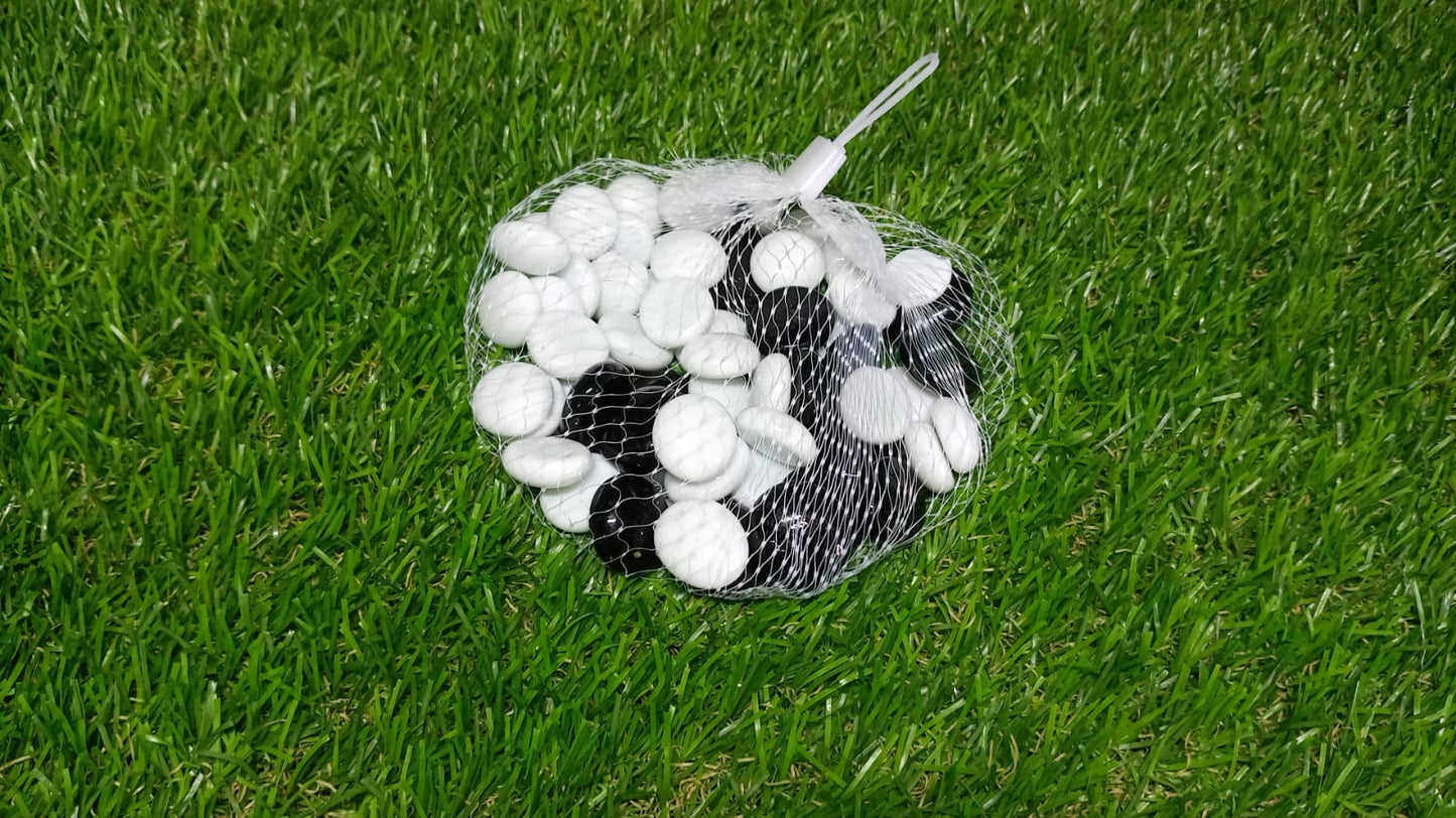 Glass Gem Stone, Flat Round Marbles Pebbles for Vase Fillers, Attractive pebbles for Aquarium Fish Tank. - Springkart 