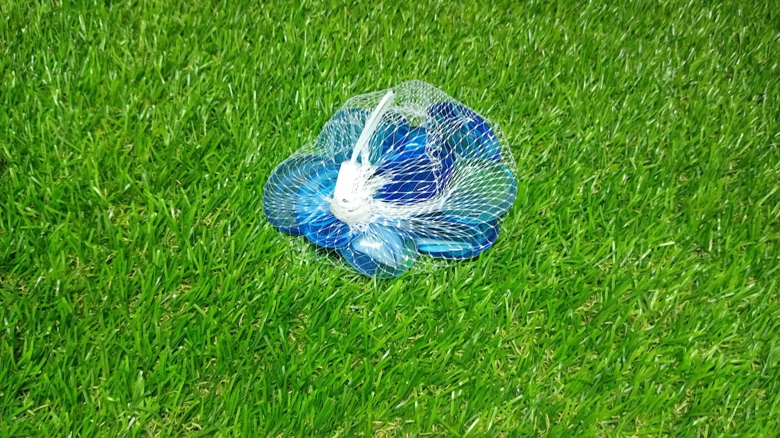 Glass Gem Stone, Flat Round Marbles Pebbles for Vase Fillers, Attractive pebbles for Aquarium Fish Tank. - Springkart 