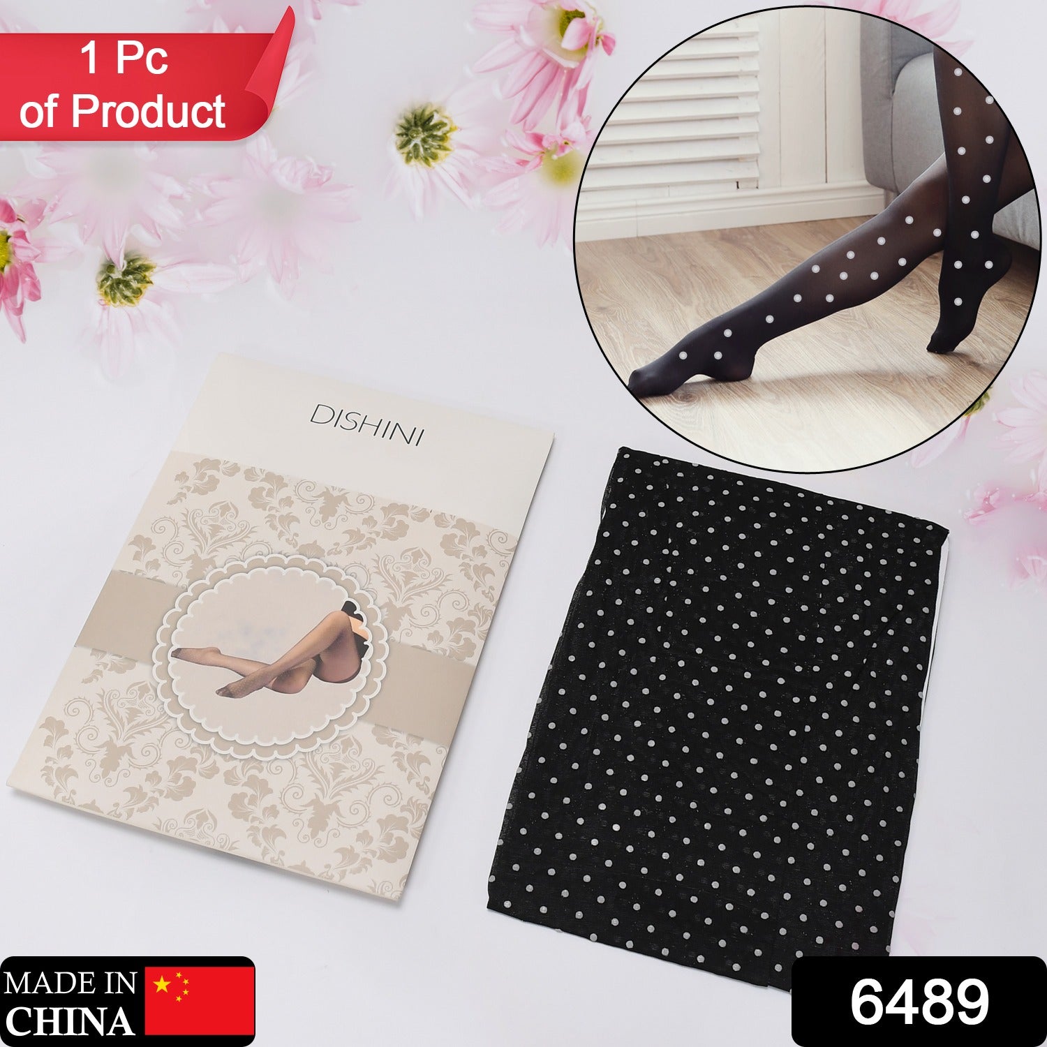 Body Stocking Cloth White Dot Design Stocking Cloth With ELASTIC CLOTH, THE BEST SOFT MATERIAL CLOTH - Springkart 