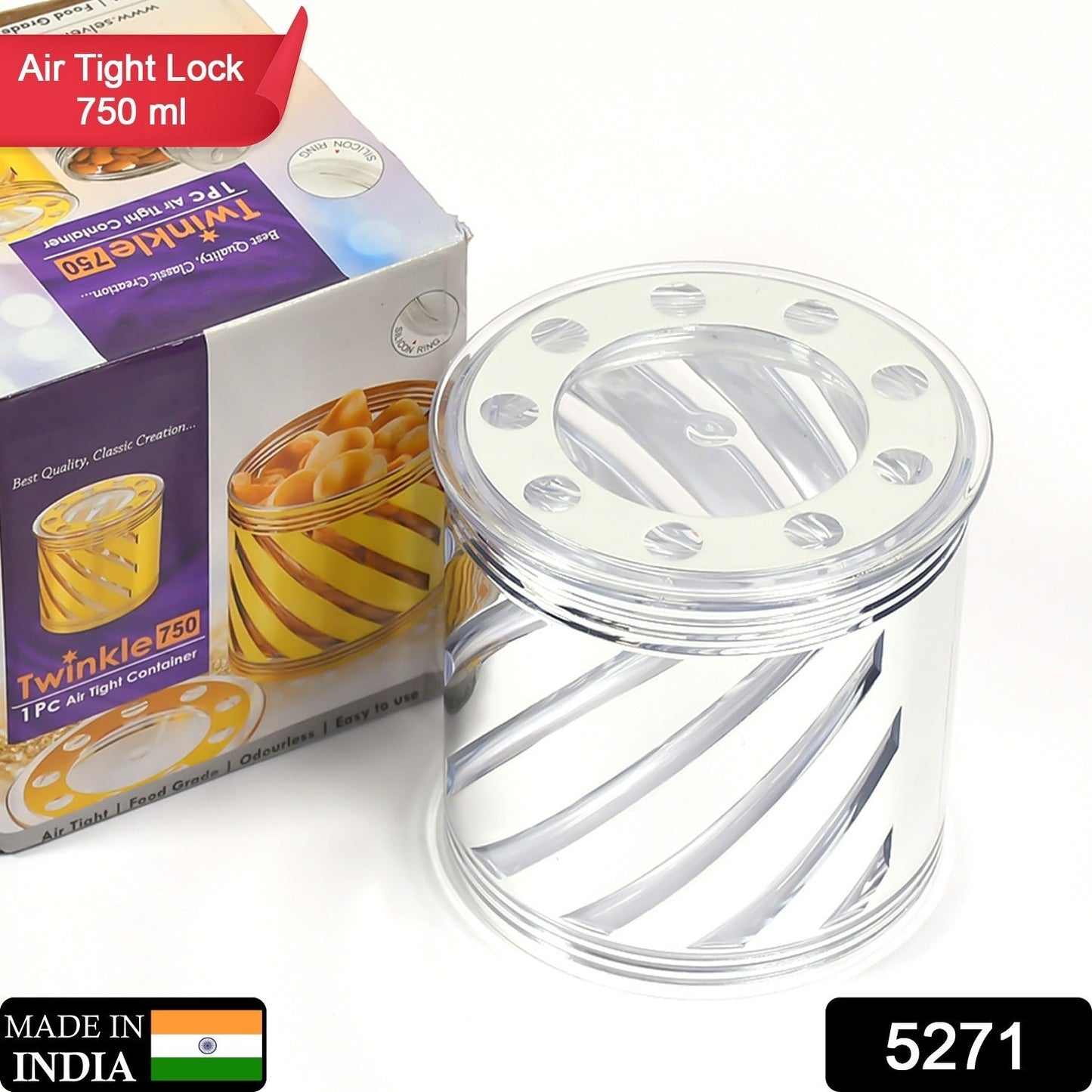 Dry Fruit Container , Storage Airtight Container For home & kitchen Use ( 750 ML ) - Springkart 