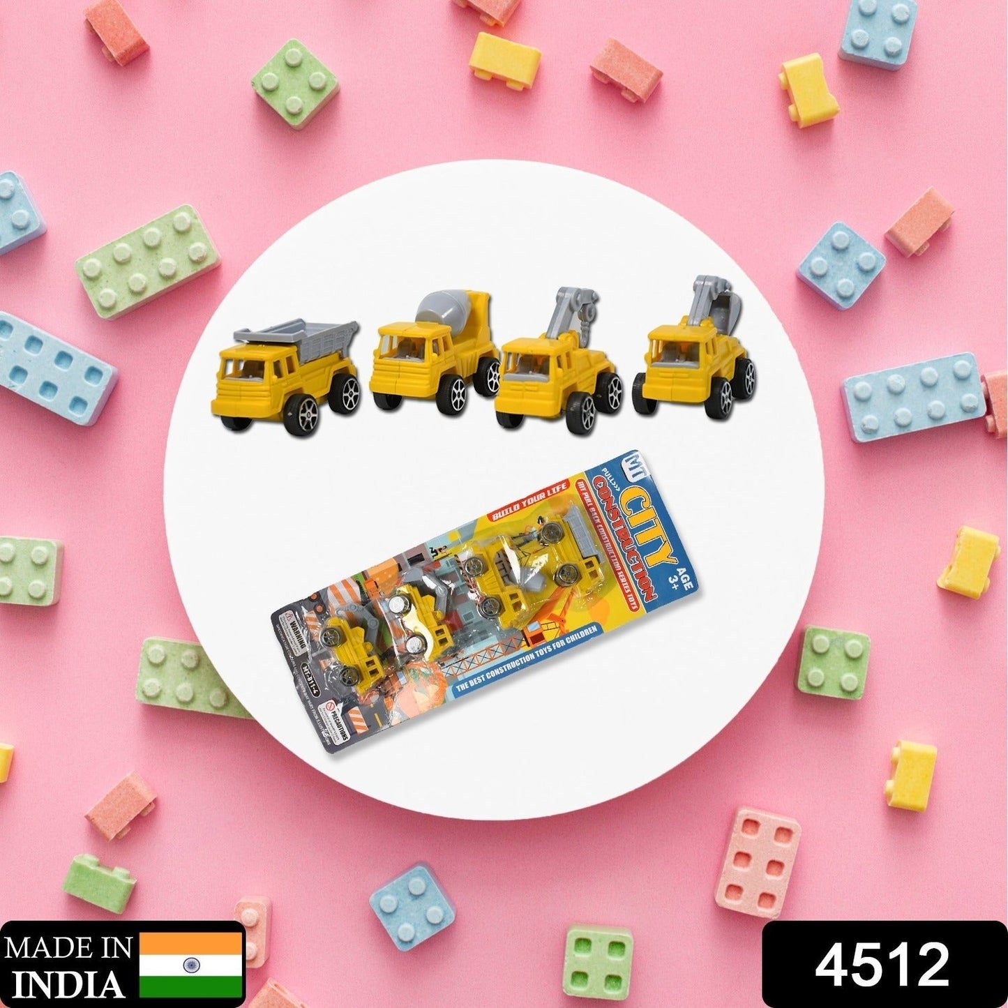 Mini Construction Toy Construction Truck Toys Construction Vehicles Alloy Truck Head, Excavator Digger Bulldozer Crane Toy For Boy Girl Toddler Gifts - Springkart 