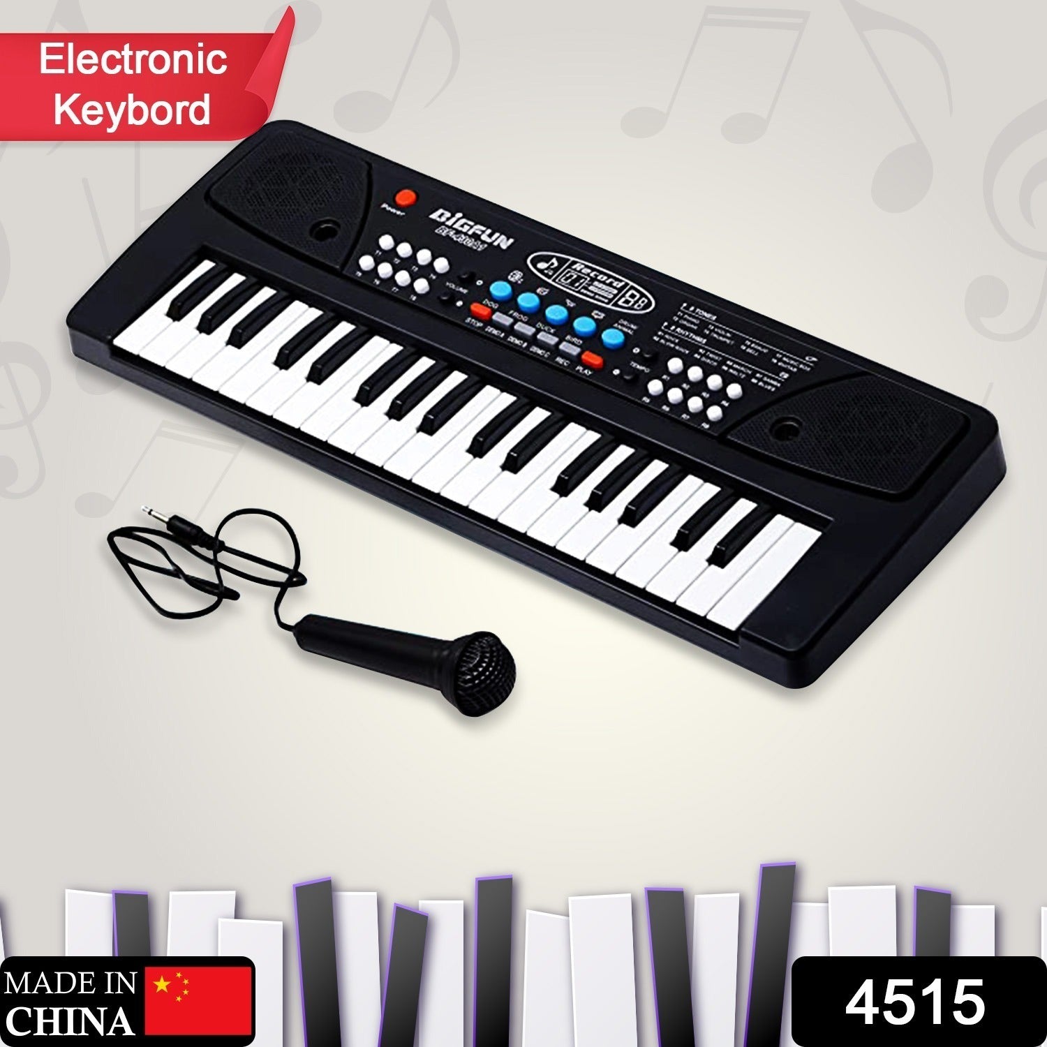 Piano Musical Keyboard With Mic 37 Music Key Keyboard For Kids Toy - Springkart 