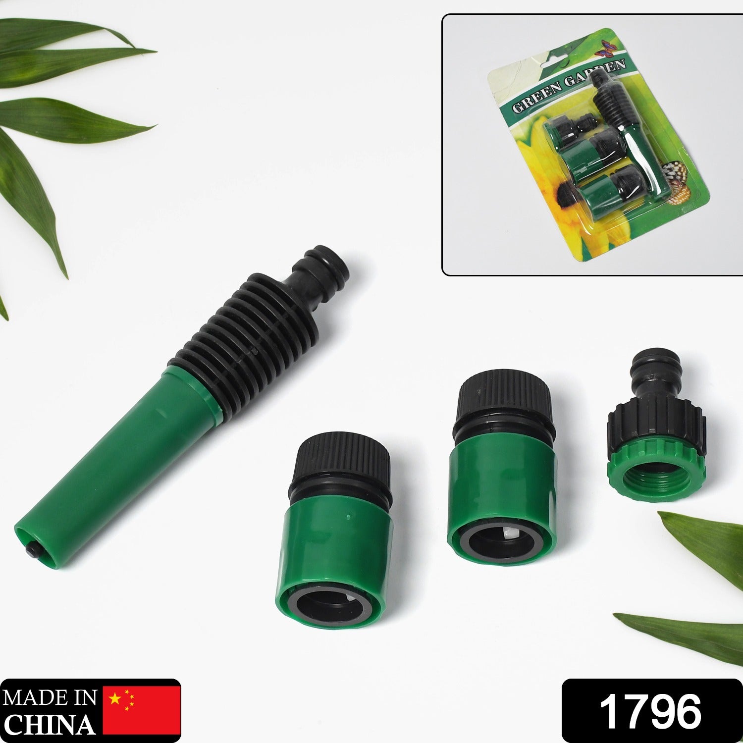 Garden Hose Pipe Nozzle Connector Set - Springkart 