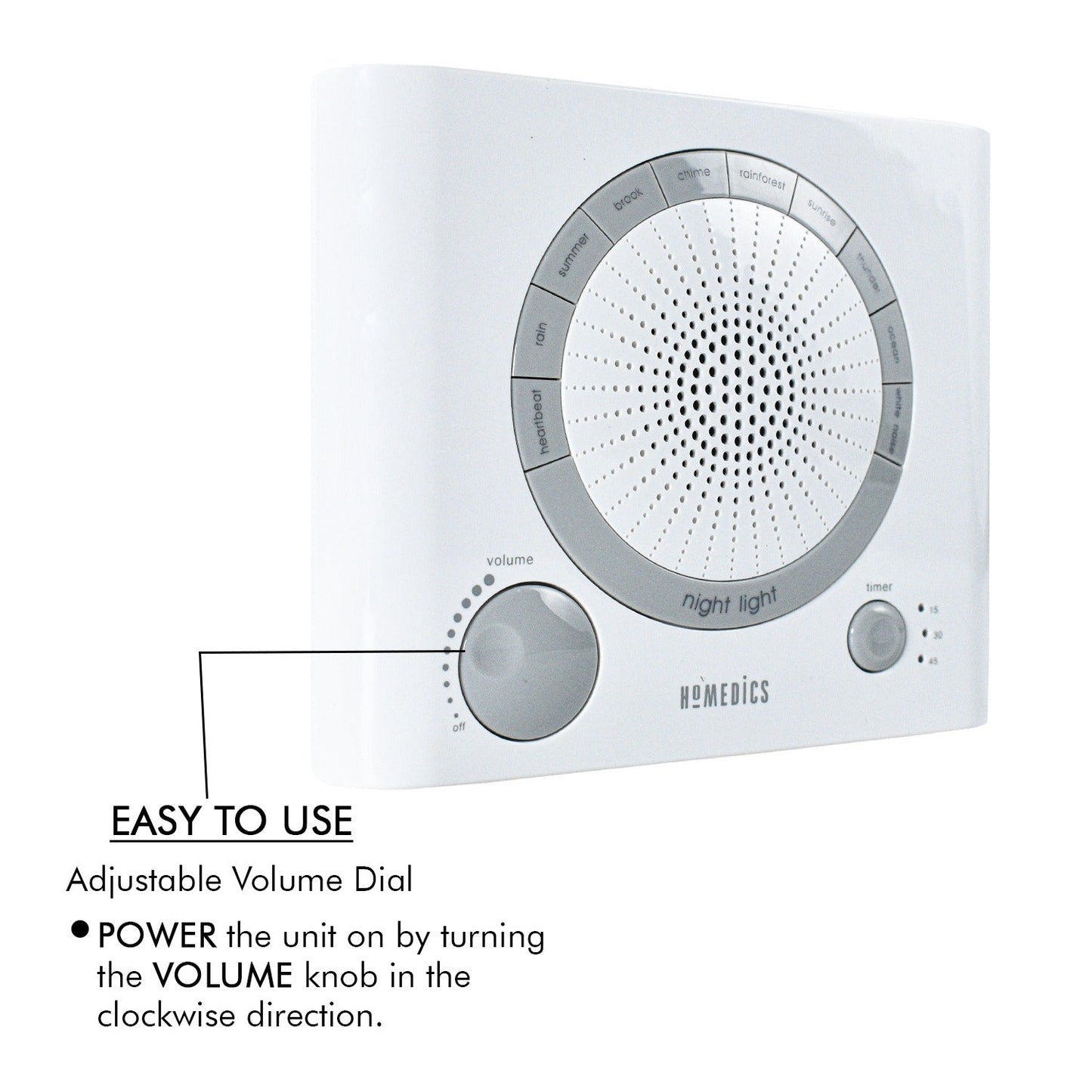 Sleep Therapy Noise Sound Therapy Machine with 8 High-Fidelity Soothing Sleeping , Anxiety , Stress Natural Sounds, Battery or Adaptor Charging Options, 3 Auto-Off Timer Option - Springkart 