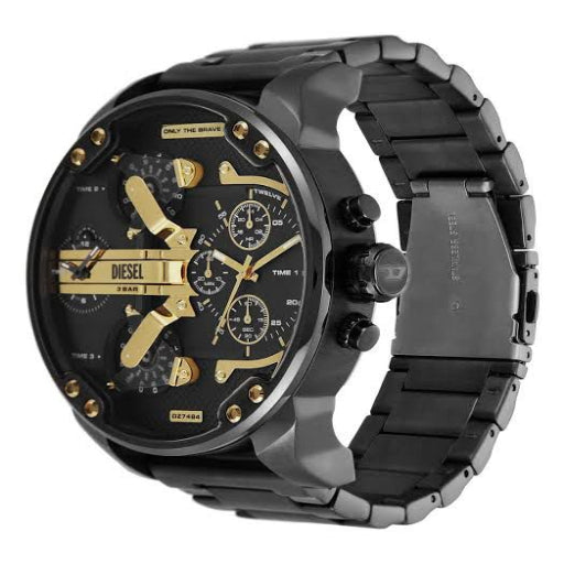 Diesel luxurious MR Daddy 2.0 Gold black white Chronograph watch