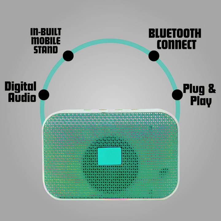 Mini Portable Bluetooth Speaker – Compact Wireless Speaker with Mobile Stand, Deep Bass & HD Sound