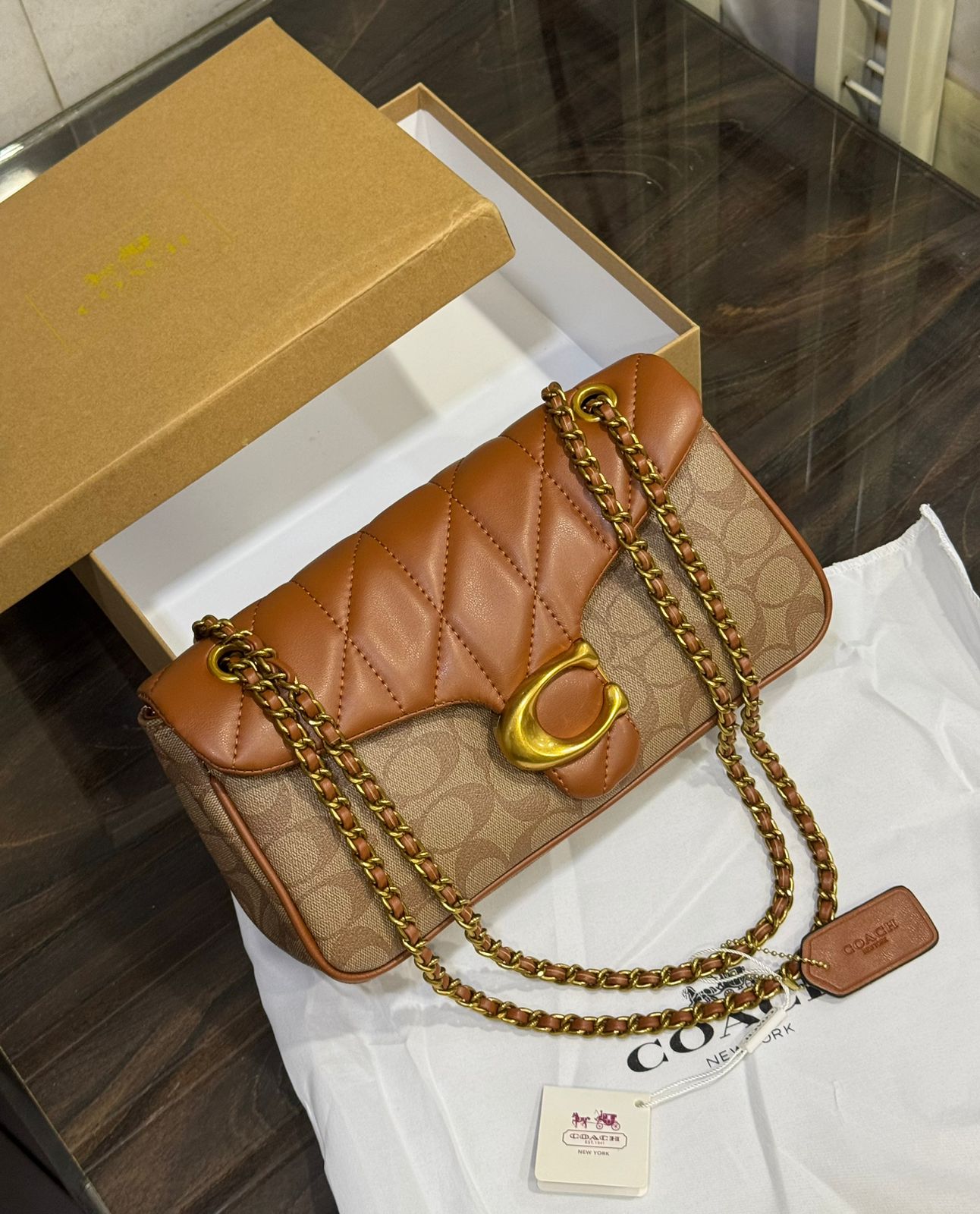 LATEST COACH QUILTED TABBY Hand Bag