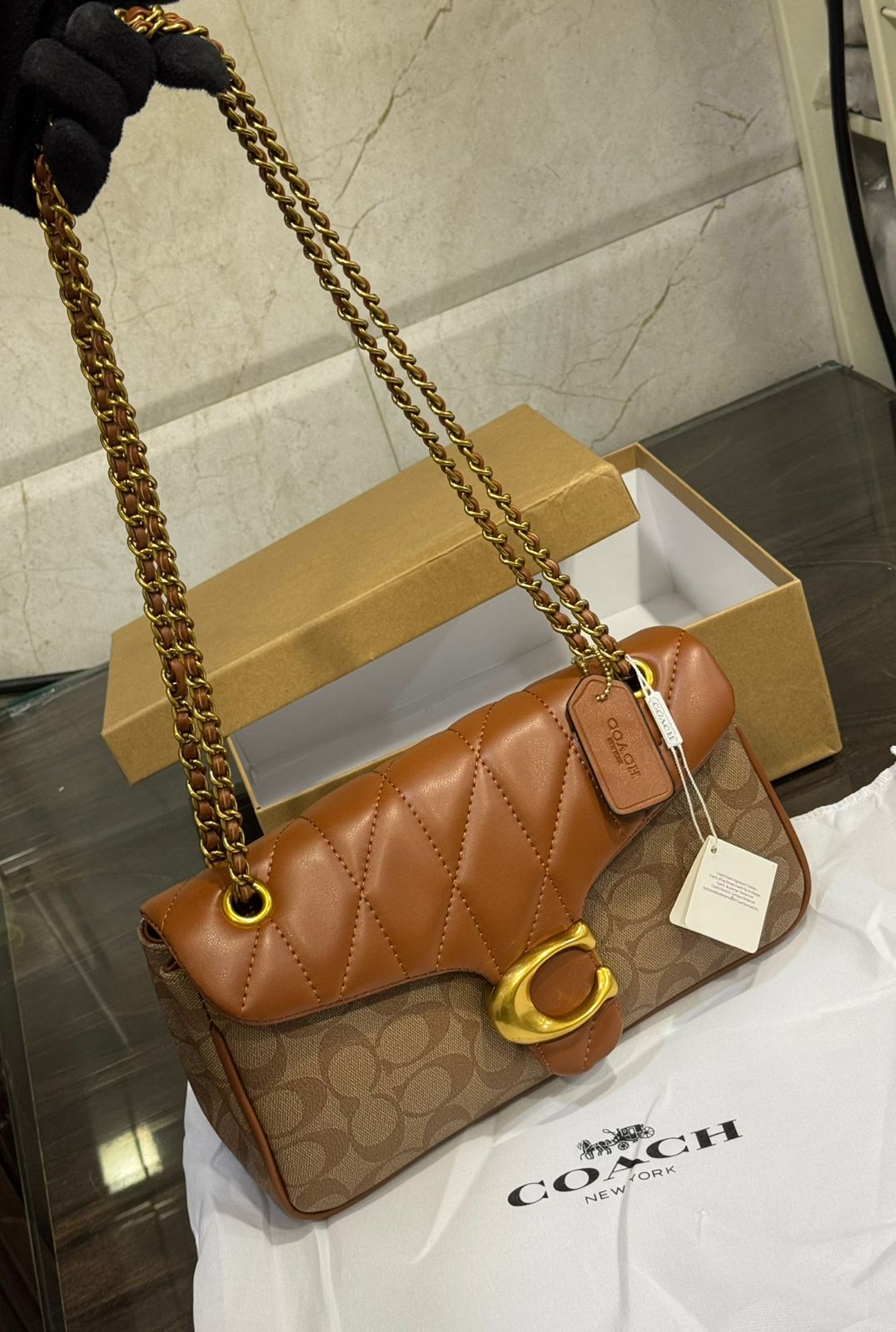 LATEST COACH QUILTED TABBY Hand Bag