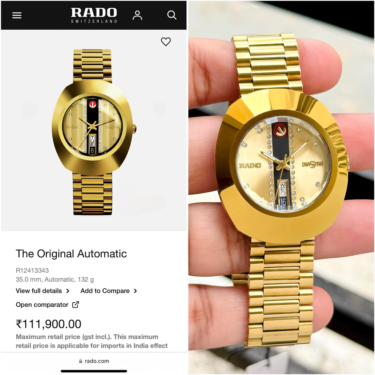 Rado The Original Automatic watches