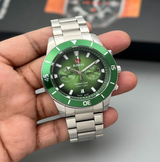 Rado Chronograph elegant Men's Watch (Green Dial)