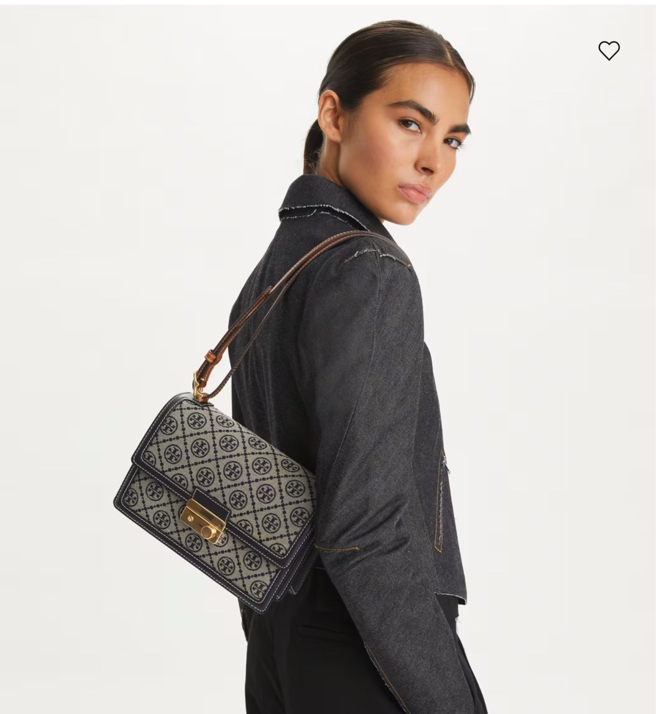 TORY BURCH T MONOGRAM SHOULDER BAG