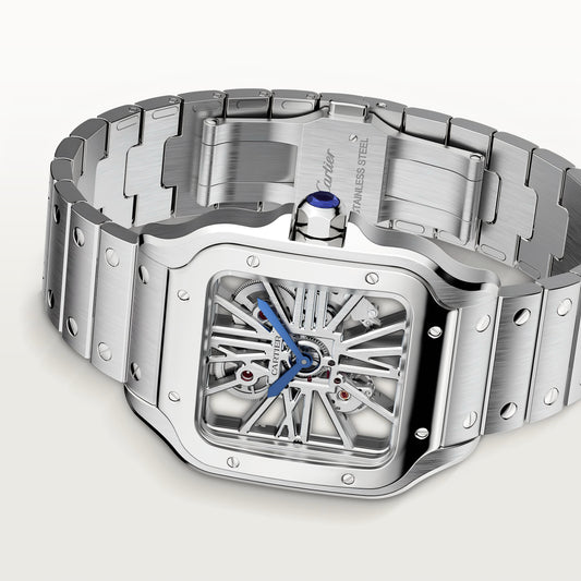 Luxurious Cartier Santos Skeleton timepiece