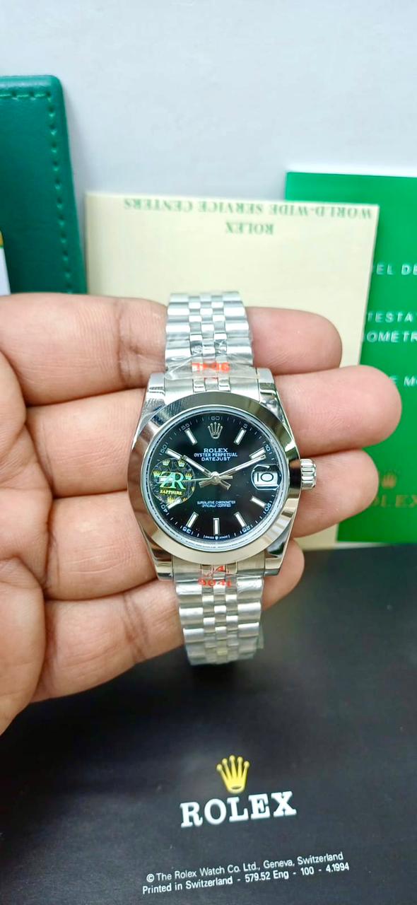 ROLEX ZR PREMIER QUALITY GREEN DIAL LADIES WATCH