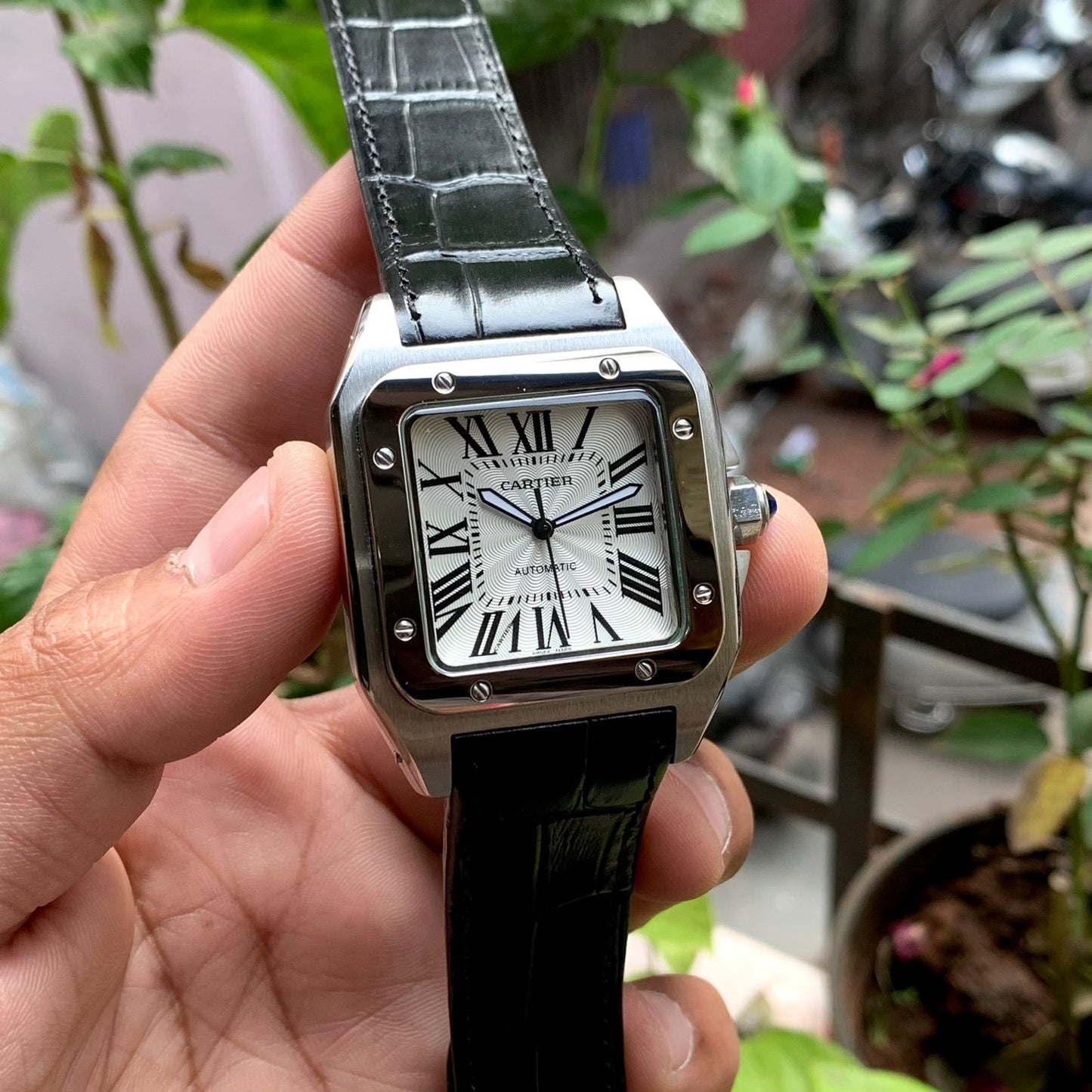 CARTIER WHITE DIAL PREMIUM WATCH 🔥