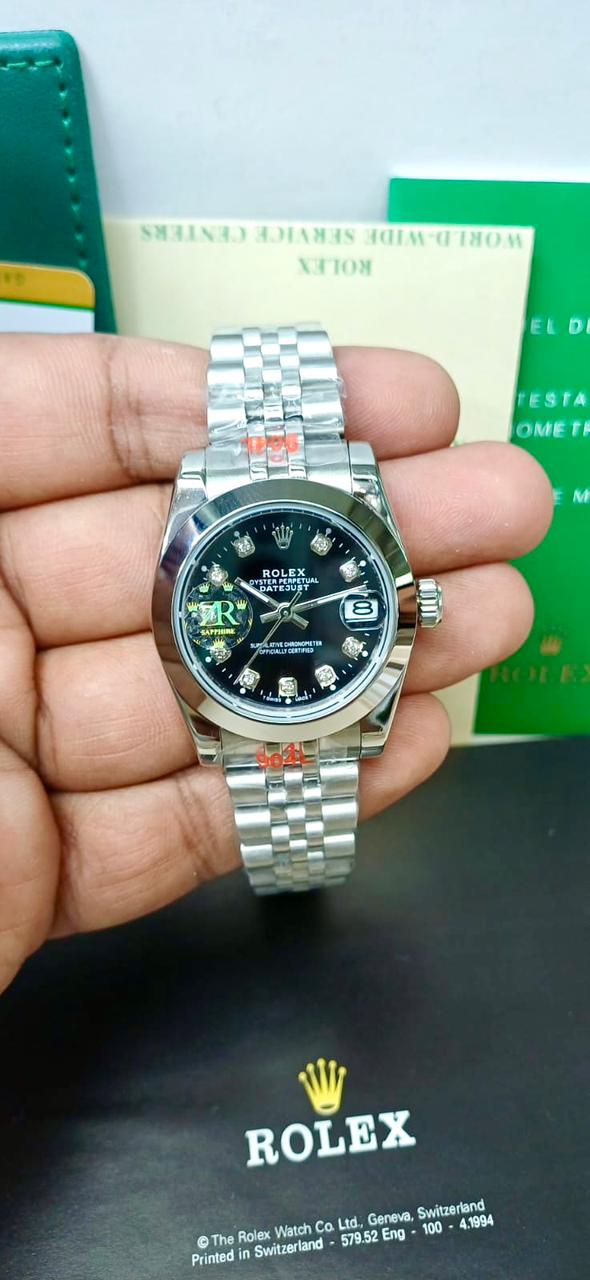 ROLEX ZR PREMIER QUALITY GREEN DIAL LADIES WATCH
