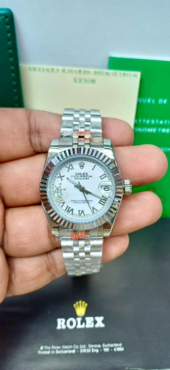 ROLEX ZR PREMIER QUALITY WHITE DIAL LADIES WATCH