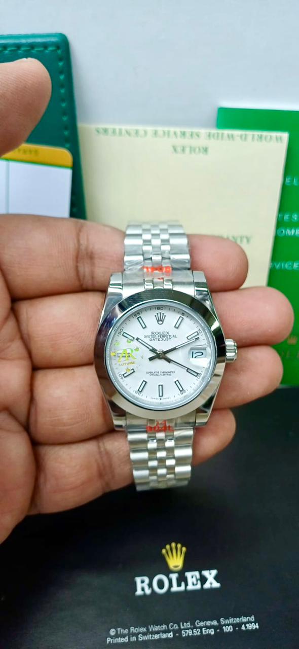 ROLEX ZR PREMIER QUALITY WHITE DIAL LADIES WATCH
