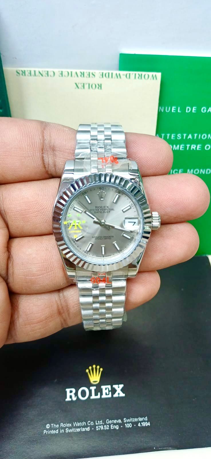 ROLEX ZR PREMIER QUALITY WHITE DIAL LADIES WATCH