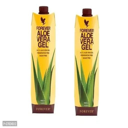 FOREVER living aloe vera gel TETRA pack of 2 ( 1 liter  each)combo