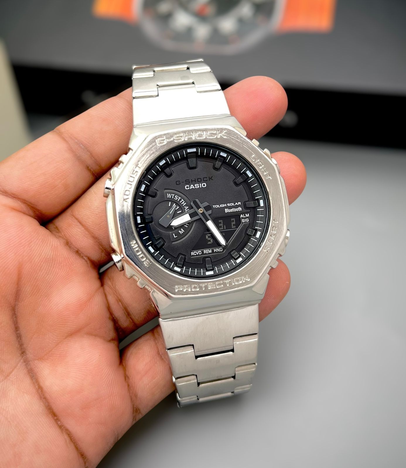 G-SHOCK New GA-2100 series watch, with classic black color matching (Imported)