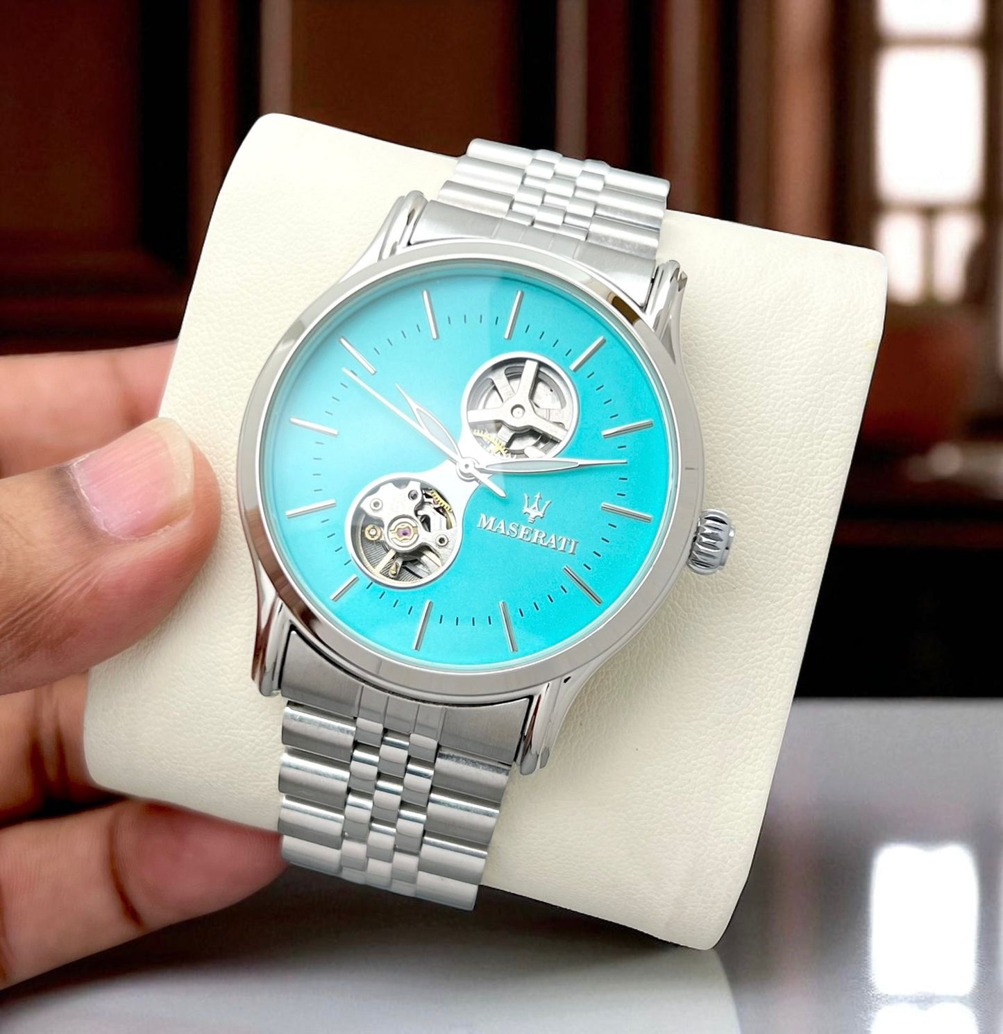 masarati  WATCH AUTOMATIC ANTI ALLERGIC METAL BELT TO AMAZE CUSTOMER