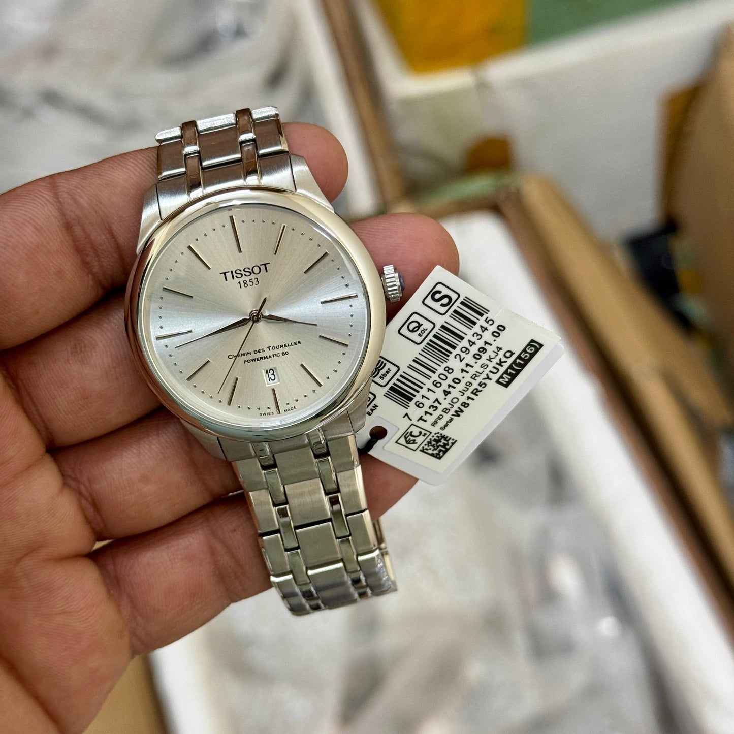 Tissot pure Swiss watch