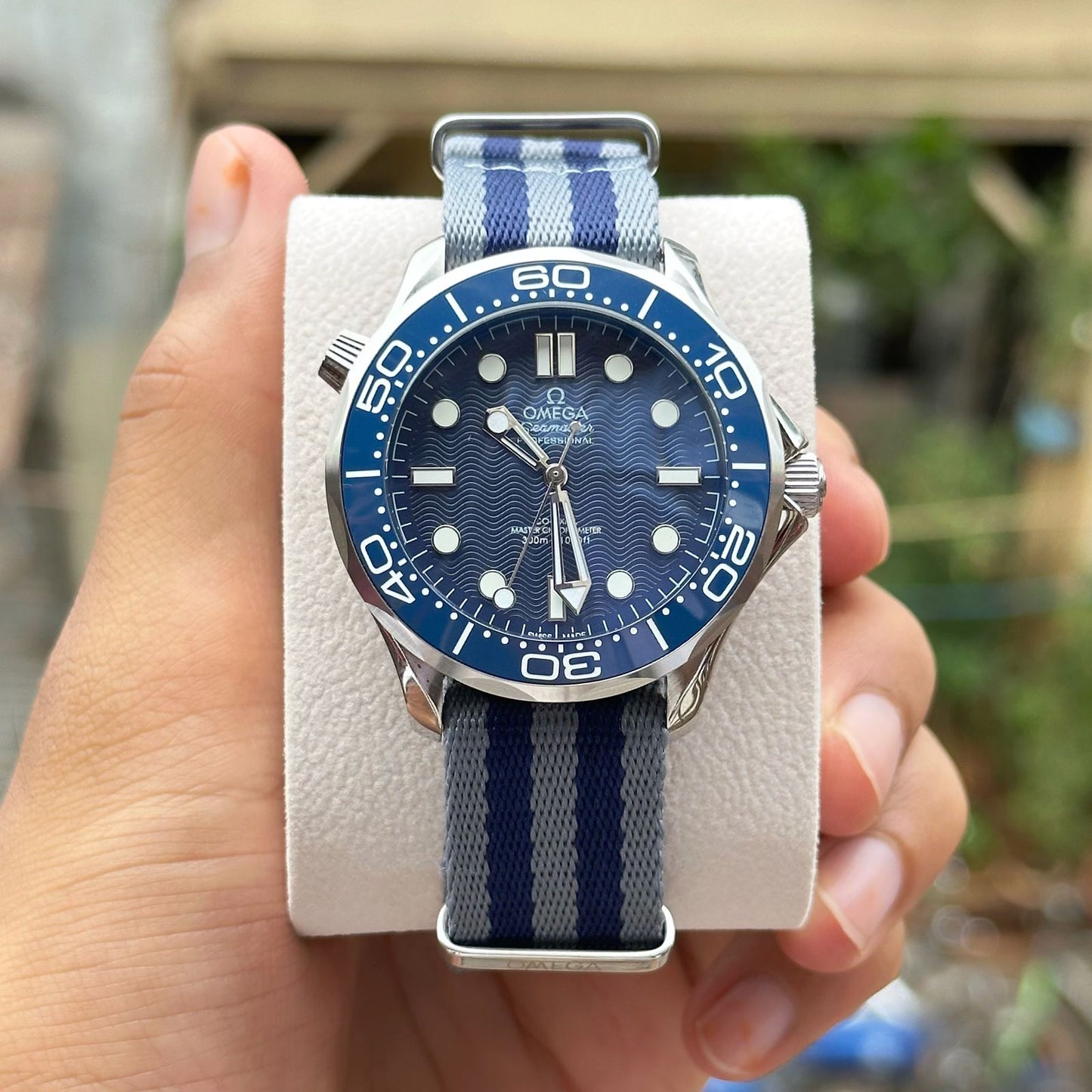 OMEGA's Seamaster Japan Elastic Strap Diver Excellent Quality Men's Watch