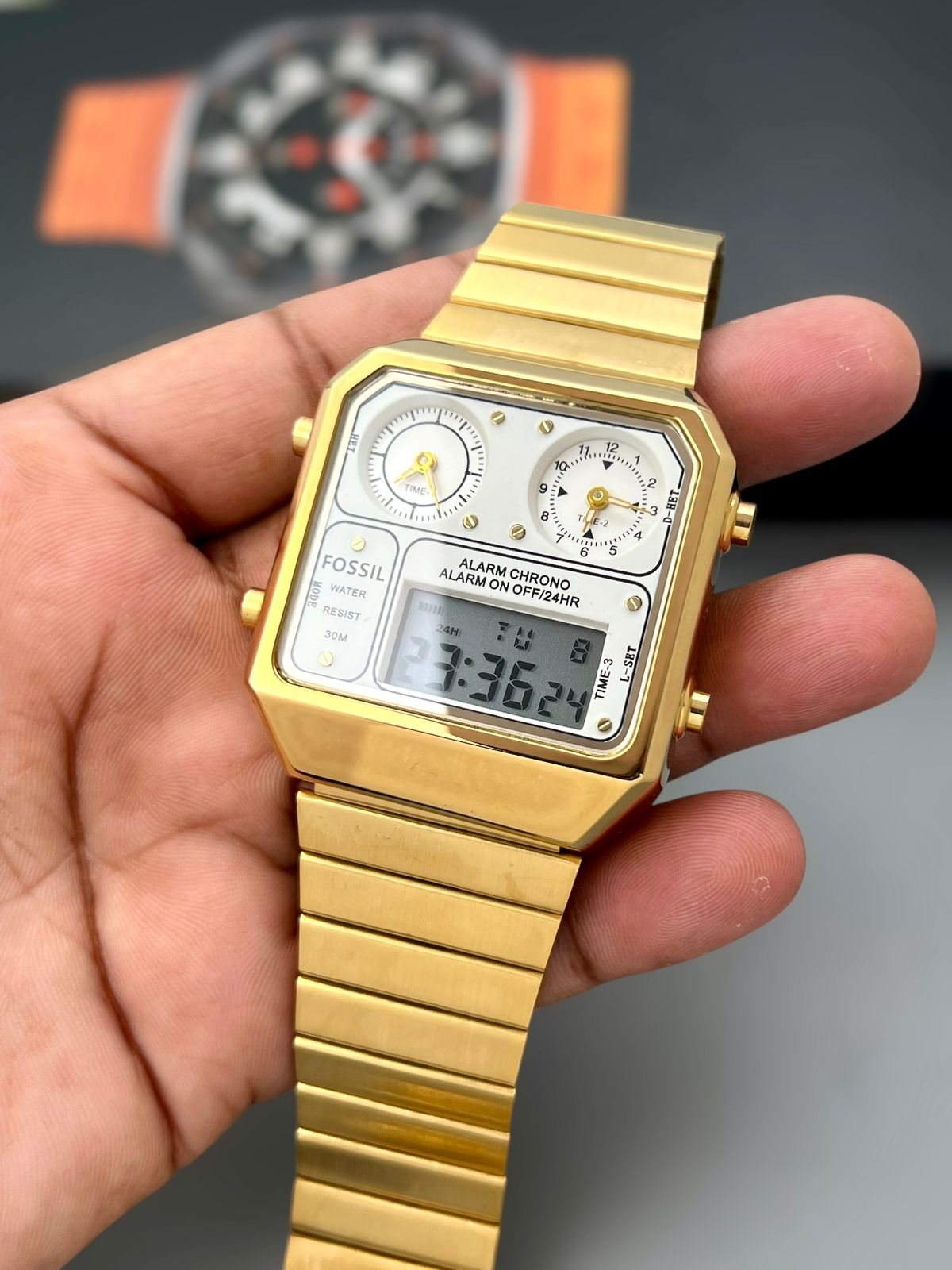 Fossil Multi-Function Retro watch (White Dial)