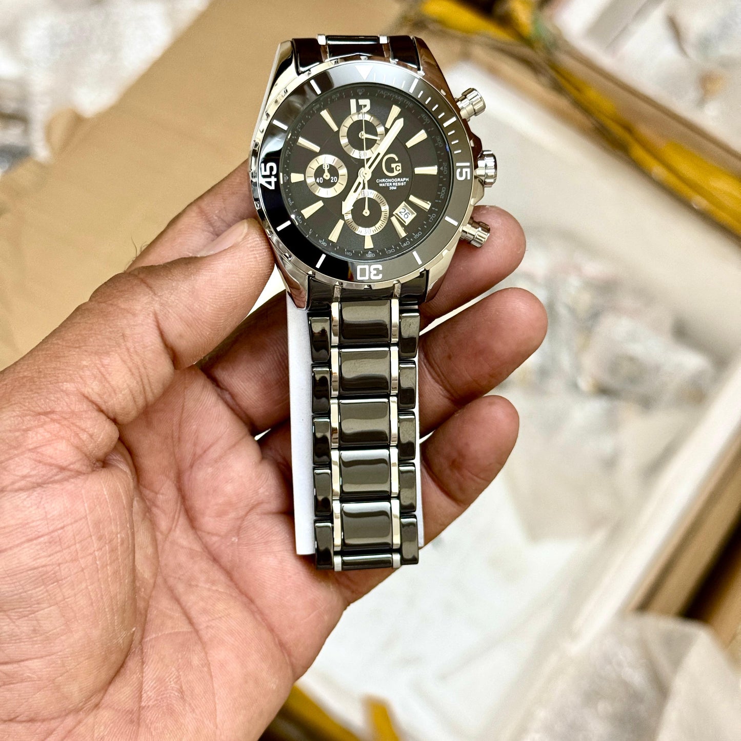 GC Black ceramic chain SWISS Made Watch