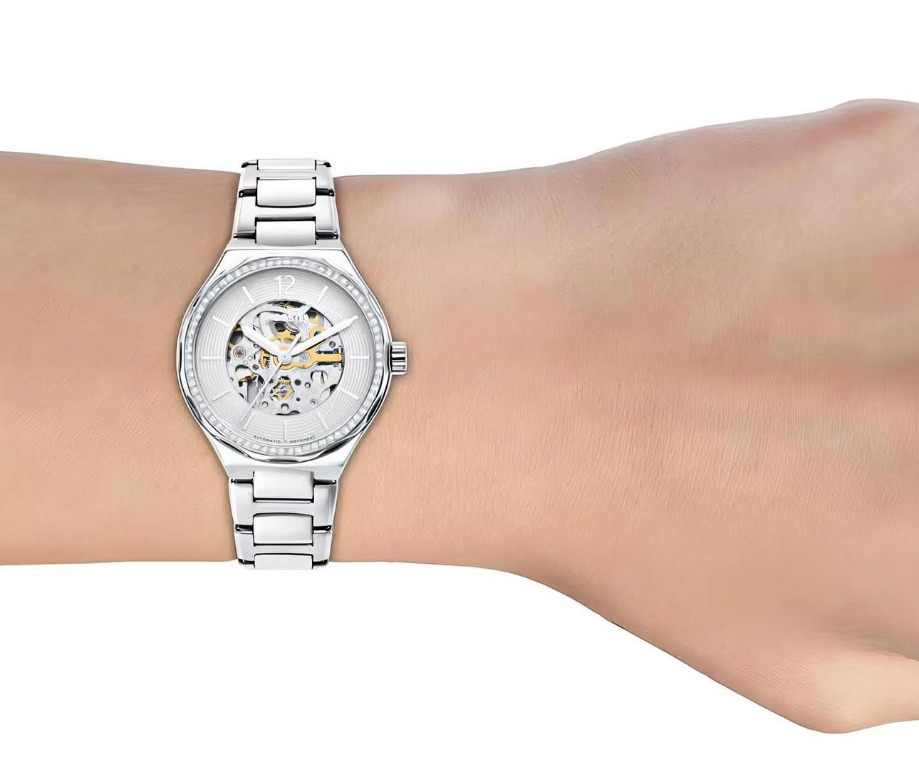 Fossil sleek mechanical watch Collection with explode skeleton dial