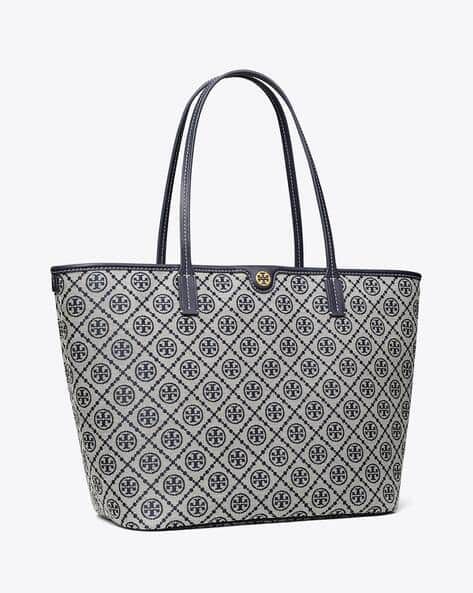 TORY T MONOGRAM ZIP TOTE
