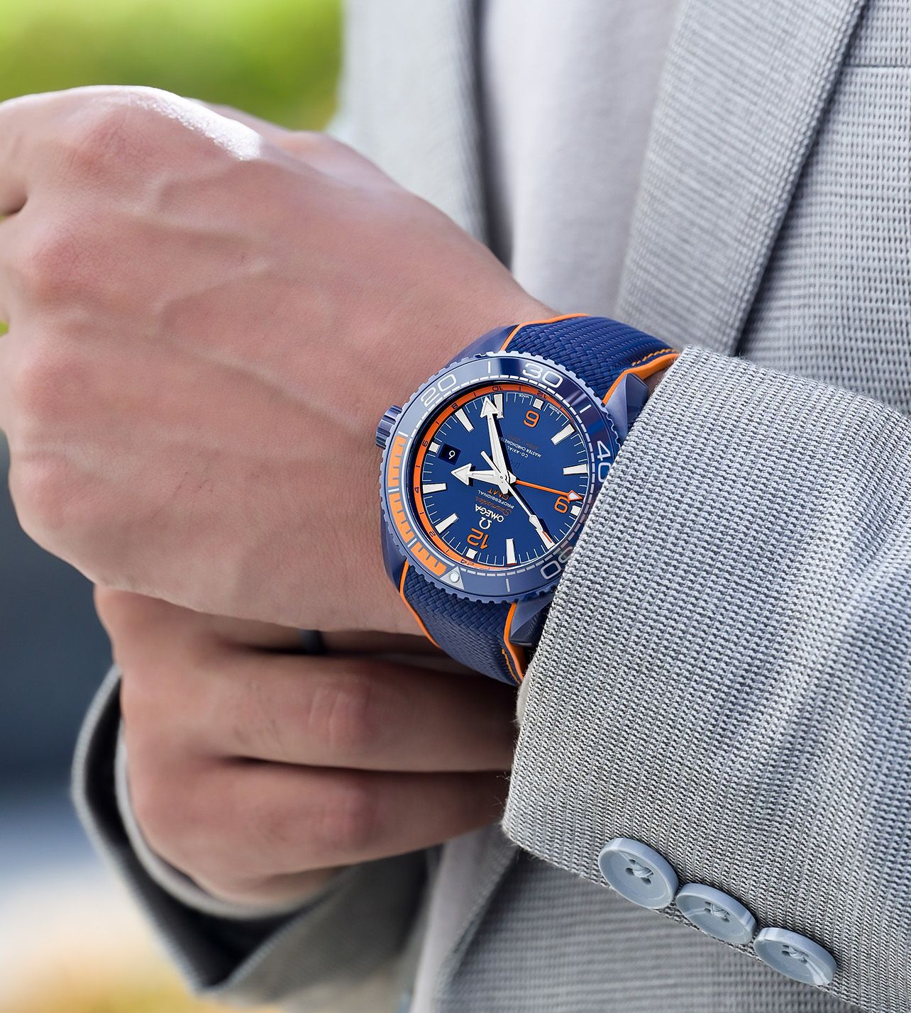 OMEGA's Seamaster Japan Elastic Strap Diver Excellent Quality Men's Watch