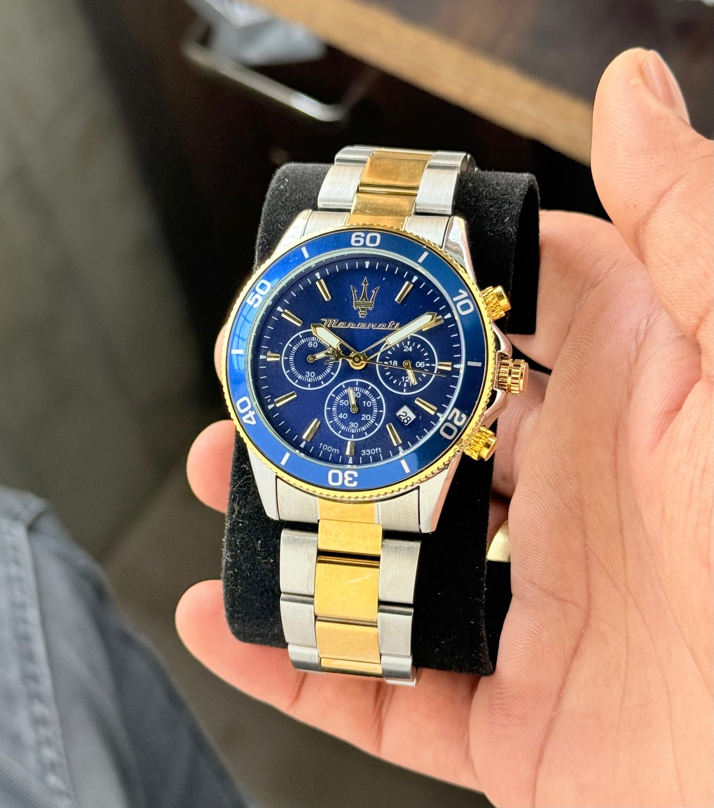 💫Masrati Hot Selling Lifestyle Chronograph Men's Watch(Blue Dial)