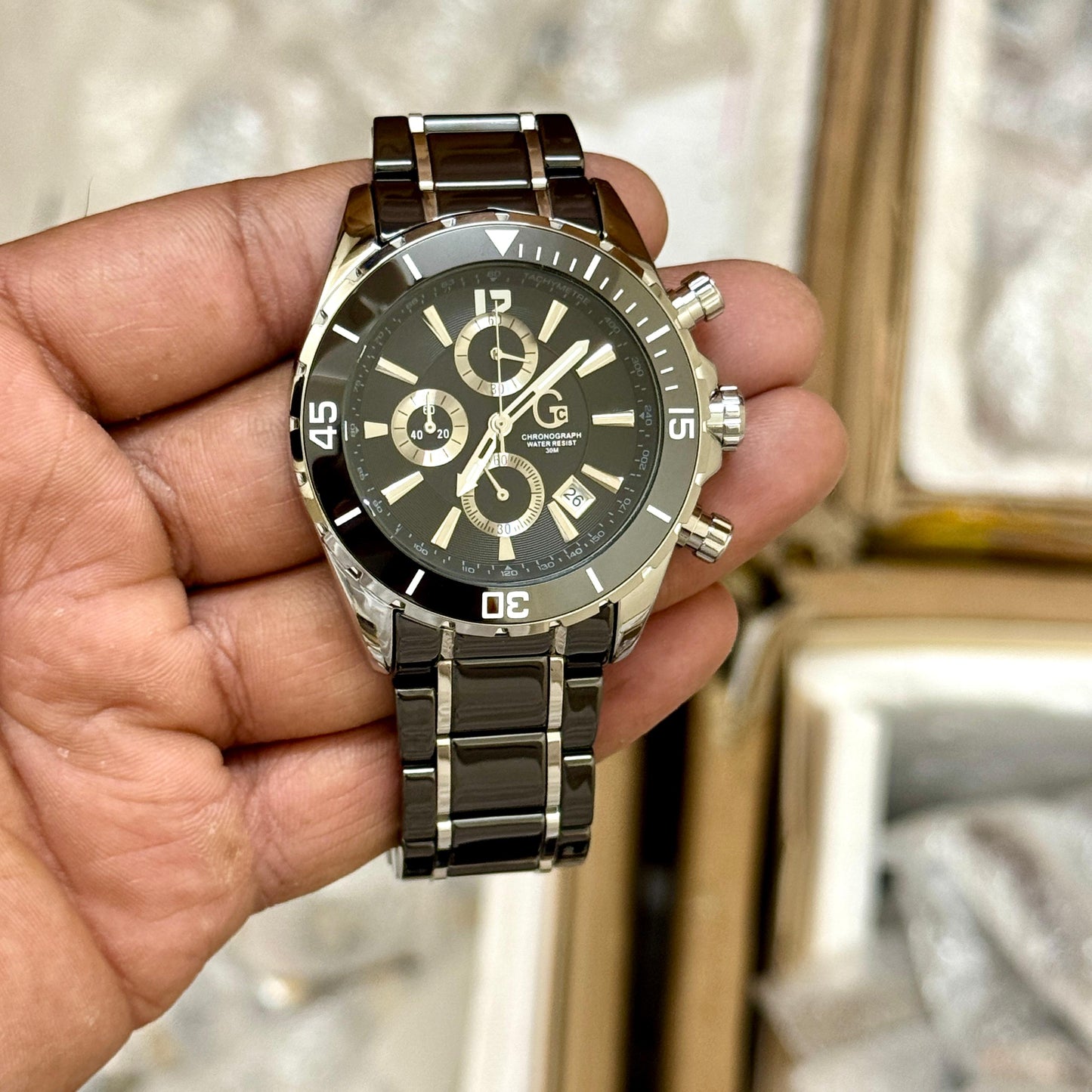GC Black ceramic chain SWISS Made Watch