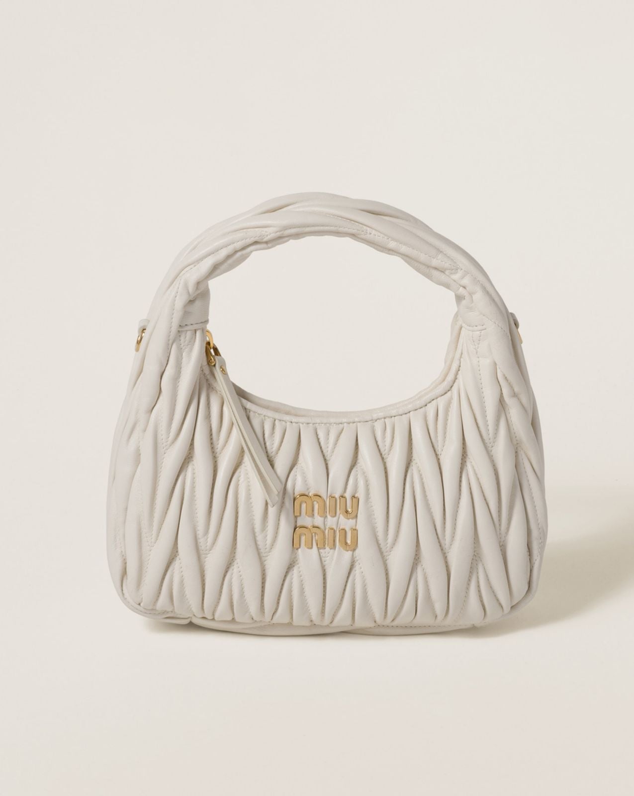 MIU MIU NAPA LEATHER HOBO BAG