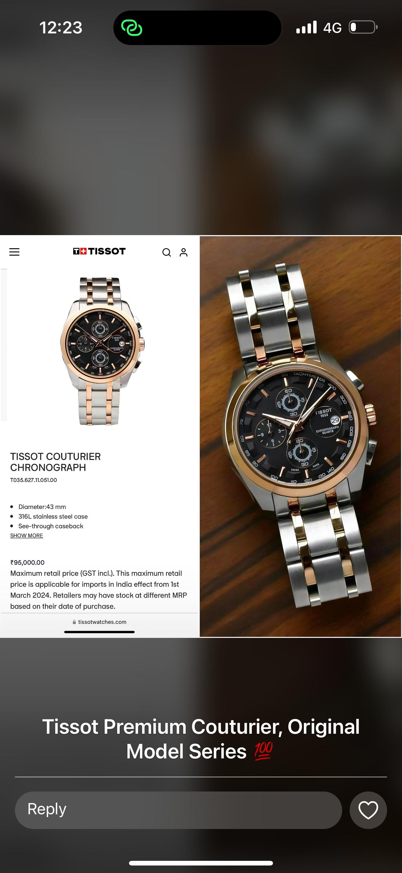 Tissot Precision,Luxury,Traditional Men's Watch