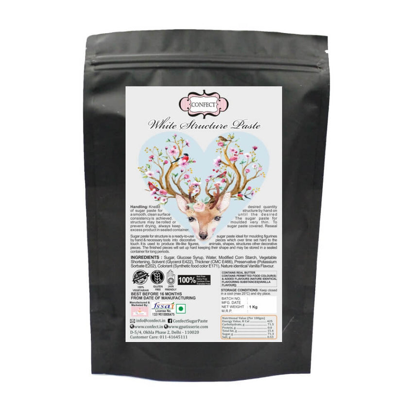 White | Edible Structure Paste 1 Kg