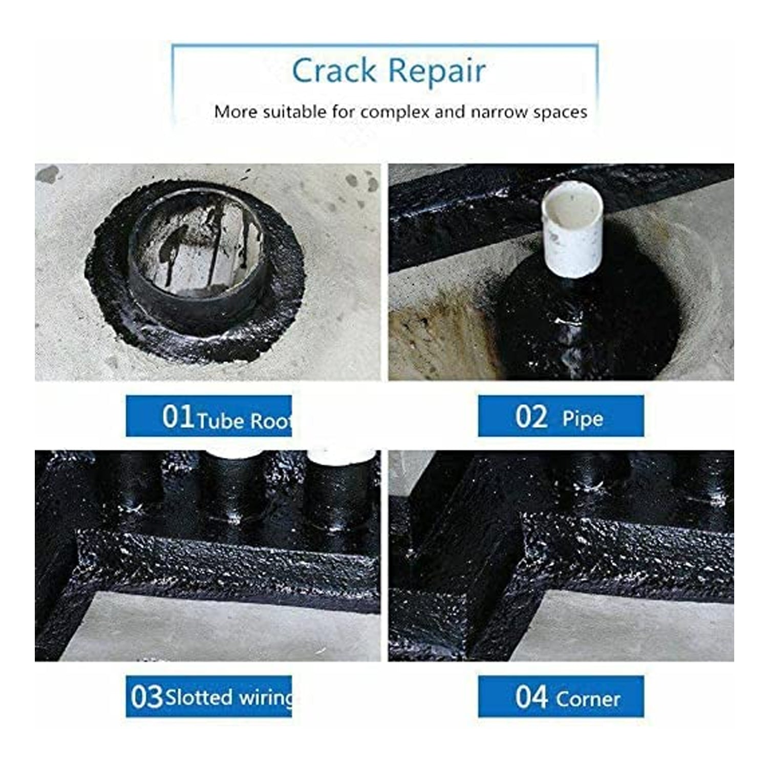 1332 Waterproof Leak Filler Spray Rubber Flexx Repair Sealant - Point To Seal Cracks Holes Leaks Corrosion More For Indoor Or Outdoor Use Black Paint (450 Ml) - Springkart 